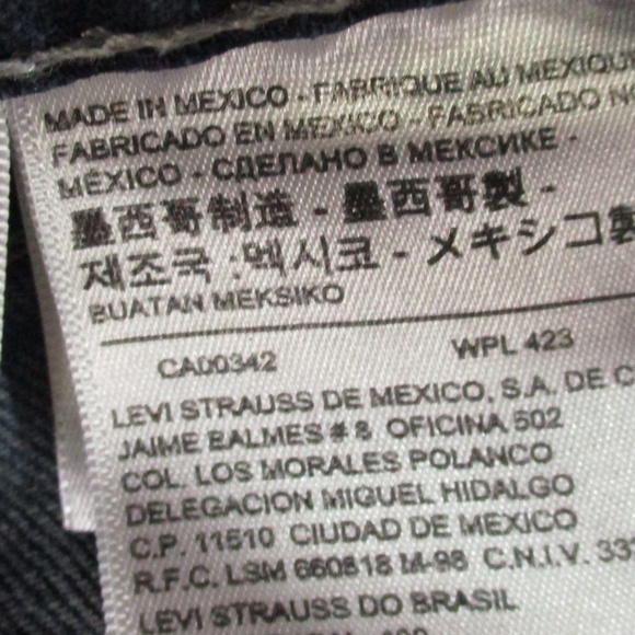 Levi's Jeans men's 39x32 Dark Wash 559 Relaxed Fit Straight Leg Denim - Picture 6 of 8